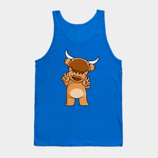 cute highland scottish cow Tank Top